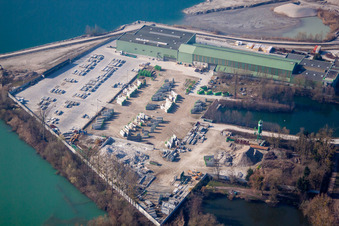 Bischwiller dans le département Bas Rhin, France du point de vue du drone