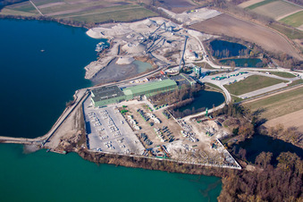 Vue aérienne de Bischwiller dans le département Bas Rhin, France