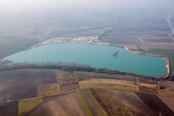Herrlisheim dans le département Bas Rhin, France hors des airs
