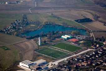 Enregistrement par drone de Gambsheim dans le département Bas Rhin, France