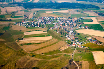Vue aérienne de De l'est à le quartier Zierolshofen in Kehl dans le département Bade-Wurtemberg, Allemagne