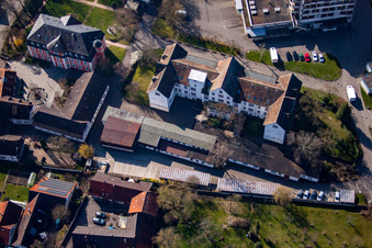 Vue aérienne de École d'éducation spécialisée Diakonie à le quartier Kork in Kehl dans le département Bade-Wurtemberg, Allemagne