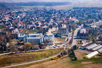 Centre d'épilepsie Kork à le quartier Kork in Kehl dans le département Bade-Wurtemberg, Allemagne vue d'en haut