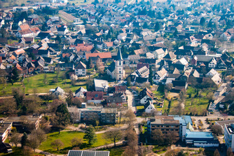 Vue aérienne de Quartier Kork in Kehl dans le département Bade-Wurtemberg, Allemagne