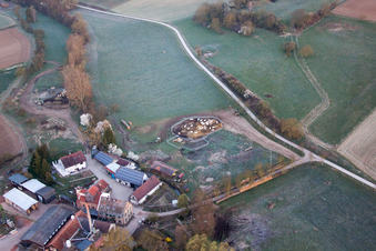 Image drone de Moulin Schaidter à le quartier Schaidt in Wörth am Rhein dans le département Rhénanie-Palatinat, Allemagne