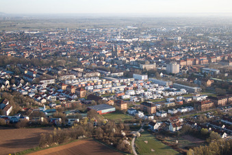 Vue aérienne de Quartier Vauban à Landau in der Pfalz dans le département Rhénanie-Palatinat, Allemagne