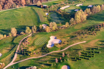 Photographie aérienne de Golf Course Landgut Dreihof - GOLF absolu le matin à le quartier Dreihof in Essingen dans le département Rhénanie-Palatinat, Allemagne