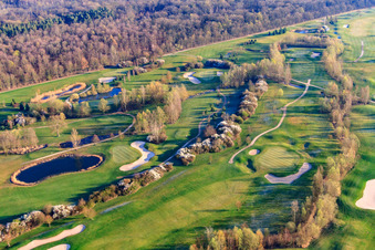 Golf Course Landgut Dreihof - GOLF absolu le matin à le quartier Dreihof in Essingen dans le département Rhénanie-Palatinat, Allemagne vue d'en haut
