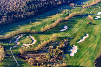 Golf Course Landgut Dreihof - GOLF absolu le matin à le quartier Dreihof in Essingen dans le département Rhénanie-Palatinat, Allemagne vue du ciel