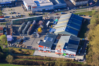 Photographie aérienne de Zone industrielle de Horst avec ACOTEL Computer-Vertriebs-GmbH à le quartier Minderslachen in Kandel dans le département Rhénanie-Palatinat, Allemagne