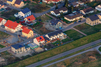 Vue aérienne de Falkenweg à Jockgrim dans le département Rhénanie-Palatinat, Allemagne