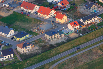 Vue aérienne de Chemin des mésanges à Jockgrim dans le département Rhénanie-Palatinat, Allemagne
