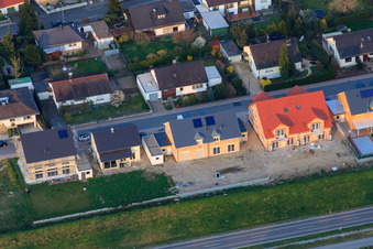 Forstlandallee à Jockgrim dans le département Rhénanie-Palatinat, Allemagne vue d'en haut