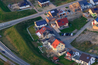 Vue aérienne de Falkenweg x Vogelring à Jockgrim dans le département Rhénanie-Palatinat, Allemagne