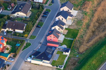 Vue oblique de Chemin d'Erfenstein à Jockgrim dans le département Rhénanie-Palatinat, Allemagne