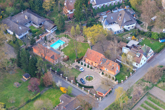 Vue aérienne de Parkring x Ziegelbergstr à Jockgrim dans le département Rhénanie-Palatinat, Allemagne