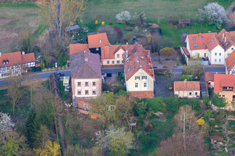 Ludwigstraße vue de l'ouest à Jockgrim dans le département Rhénanie-Palatinat, Allemagne d'en haut