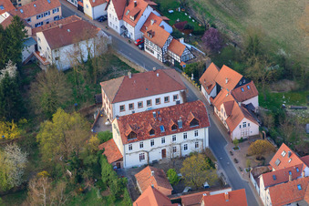 Ludwigstraße vue de l'ouest à Jockgrim dans le département Rhénanie-Palatinat, Allemagne vue d'en haut