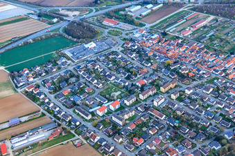 Vue aérienne de Röntgenstr à Kandel dans le département Rhénanie-Palatinat, Allemagne