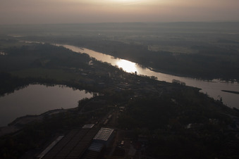 Photographie aérienne de Lauterbourg dans le département Bas Rhin, France