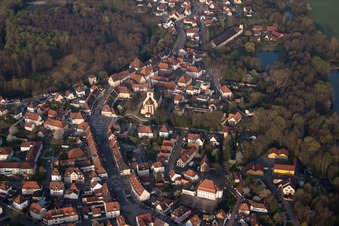 Lauterbourg dans le département Bas Rhin, France hors des airs