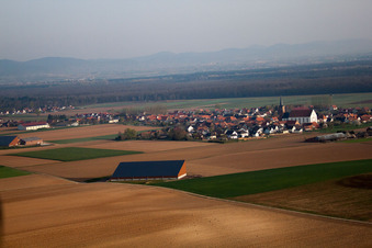 Photographie aérienne de Schleithal dans le département Bas Rhin, France