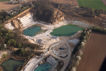 Riedseltz dans le département Bas Rhin, France hors des airs