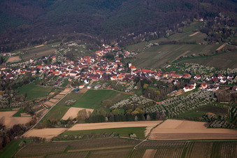 Rott dans le département Bas Rhin, France d'en haut