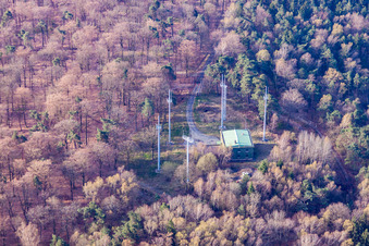 Vue aérienne de Système radar à Cleebourg dans le département Bas Rhin, France