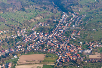 Photographie aérienne de Vue sur le village à Lembach dans le département Bas Rhin, France