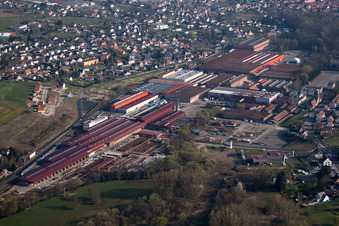 Reichshoffen dans le département Bas Rhin, France hors des airs