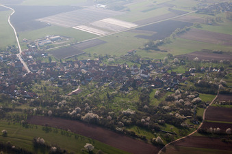 Enregistrement par drone de Morsbronn-les-Bains dans le département Bas Rhin, France