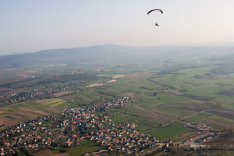 Gunstett dans le département Bas Rhin, France d'en haut