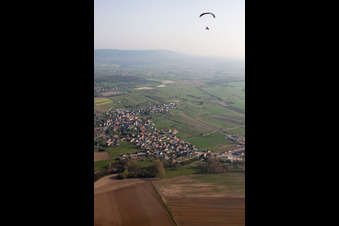 Gunstett dans le département Bas Rhin, France hors des airs