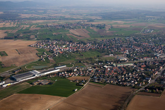 Soultz-sous-Forêts dans le département Bas Rhin, France hors des airs