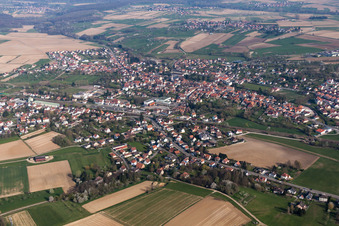Enregistrement par drone de Reimerswiller dans le département Bas Rhin, France