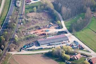 Vue oblique de Hoffen dans le département Bas Rhin, France