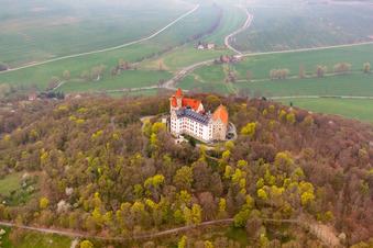 Photographie aérienne de Château Heldburg à Heldburg dans le département Thuringe, Allemagne
