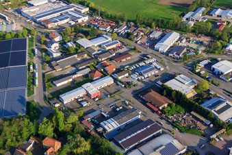 Vue aérienne de Visolution GmbH - Solutions système pour le traitement d'images chez Barthelsmühlring à le quartier Minderslachen in Kandel dans le département Rhénanie-Palatinat, Allemagne