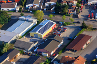 Vue oblique de Barthelsmühlring à le quartier Minderslachen in Kandel dans le département Rhénanie-Palatinat, Allemagne