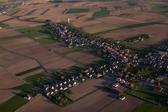 Image drone de Schleithal dans le département Bas Rhin, France