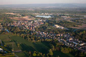 Lauterbourg dans le département Bas Rhin, France vue d'en haut