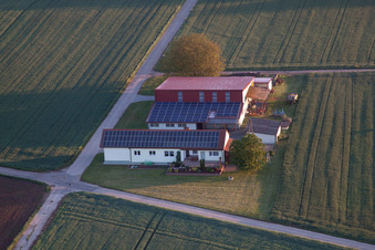 Photographie aérienne de Billigheim-Ingenheim dans le département Rhénanie-Palatinat, Allemagne