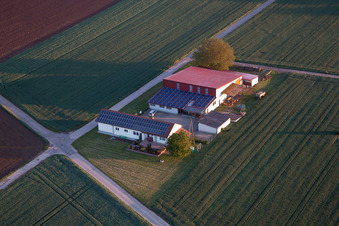 Billigheim-Ingenheim dans le département Rhénanie-Palatinat, Allemagne d'en haut