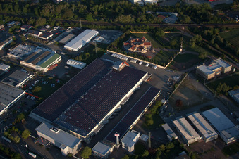 Vue aérienne de Salle du Progroupt à Landau in der Pfalz dans le département Rhénanie-Palatinat, Allemagne