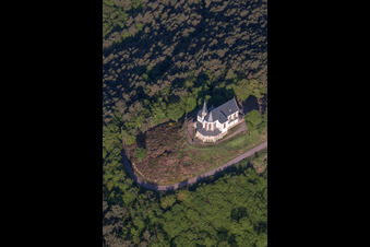 Vue aérienne de Burrweiler dans le département Rhénanie-Palatinat, Allemagne