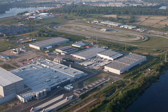 Image drone de Zone industrielle d'Oberwald à Wörth am Rhein dans le département Rhénanie-Palatinat, Allemagne