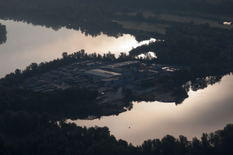 Vue oblique de Quartier Eggenstein in Eggenstein-Leopoldshafen dans le département Bade-Wurtemberg, Allemagne