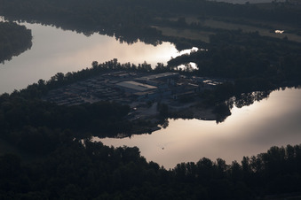 Quartier Eggenstein in Eggenstein-Leopoldshafen dans le département Bade-Wurtemberg, Allemagne d'en haut