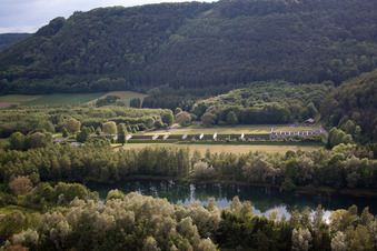 Vue aérienne de Champ de tir à Höxter dans le département Rhénanie du Nord-Westphalie, Allemagne